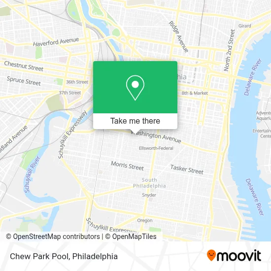 Chew Park Pool map