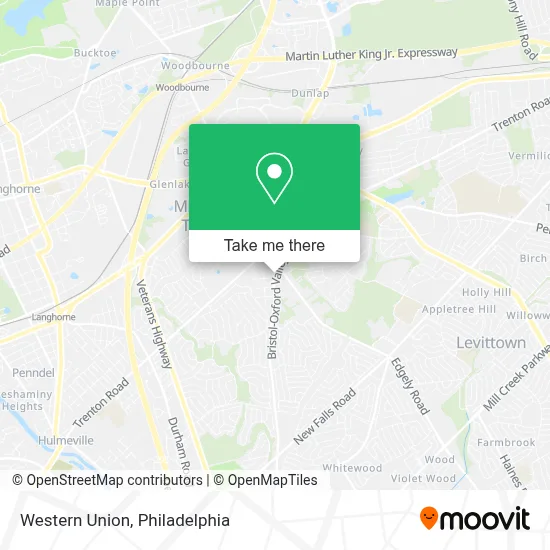 Western Union map