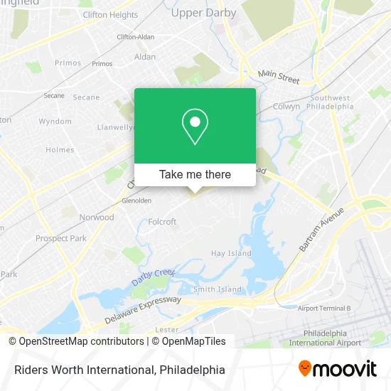 Riders Worth International map