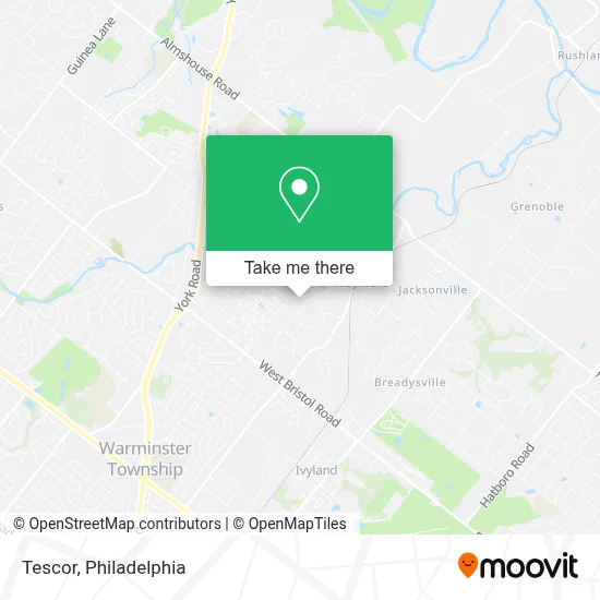 Tescor map