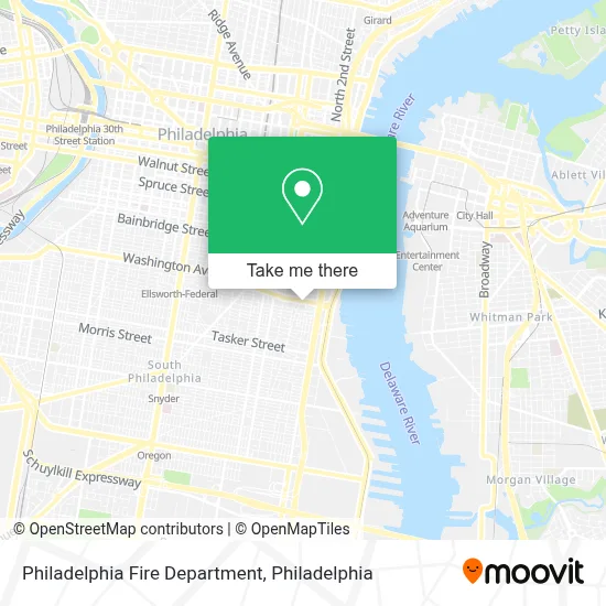 Philadelphia Fire Department map
