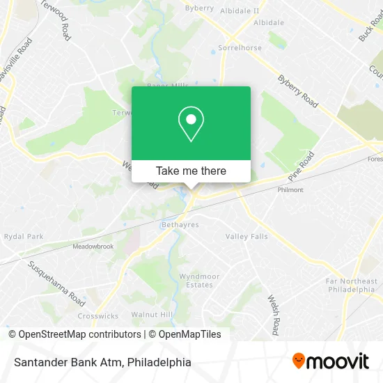 Santander Bank Atm map