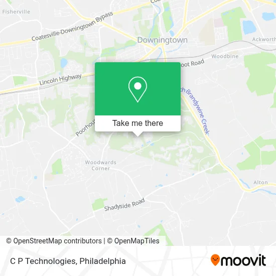 C P Technologies map