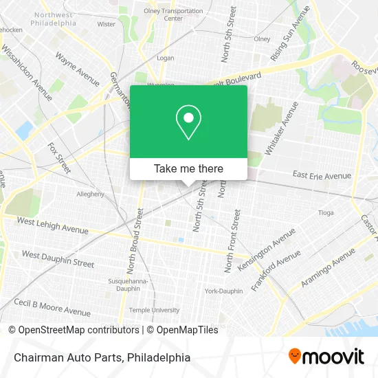 Chairman Auto Parts map