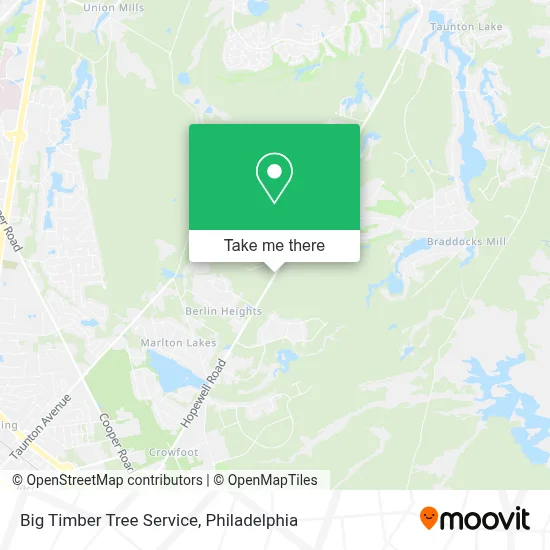 Big Timber Tree Service map