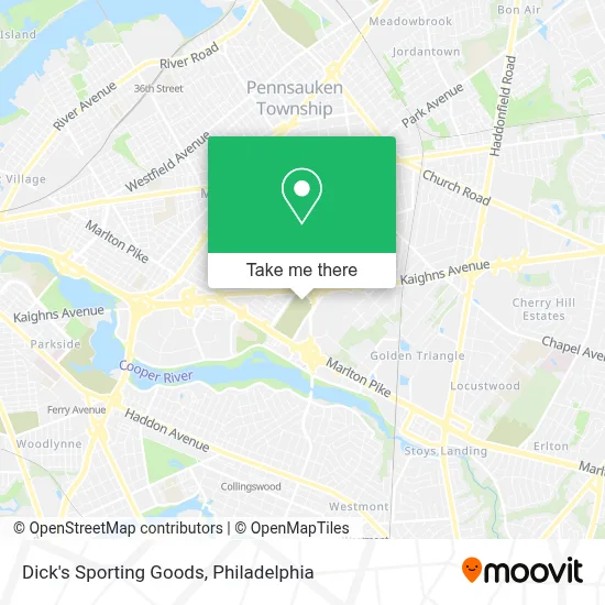 Dick's Sporting Goods map