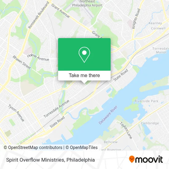 Spirit Overflow Ministries map