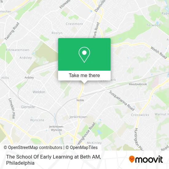 The School Of Early Learning at Beth AM map