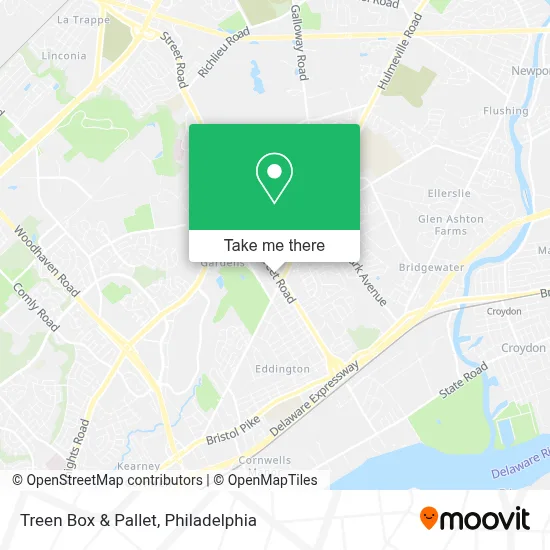 Treen Box & Pallet map