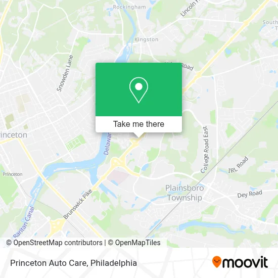 Princeton Auto Care map