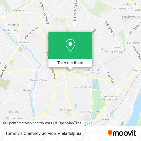 Tommy's Chimney Service map
