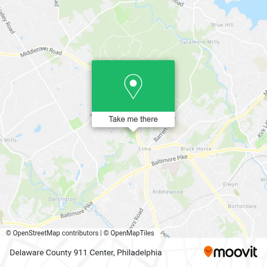 Delaware County 911 Center map