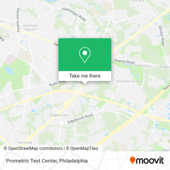 Prometric Test Center map