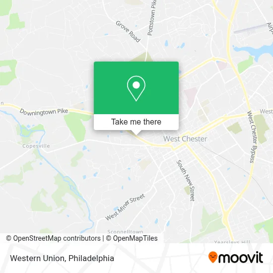 Western Union map