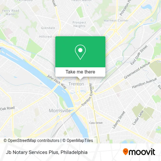 Jb Notary Services Plus map