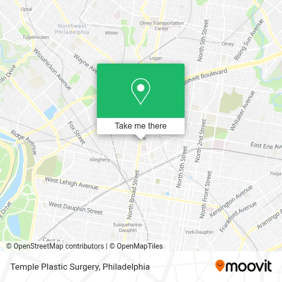 Temple Plastic Surgery map