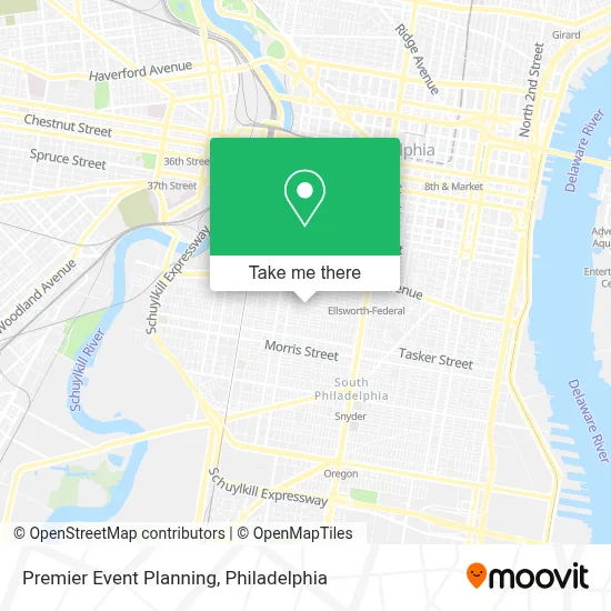 Premier Event Planning map