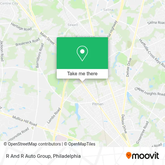 R And R Auto Group map