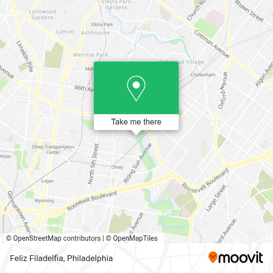 Feliz Filadelfia map