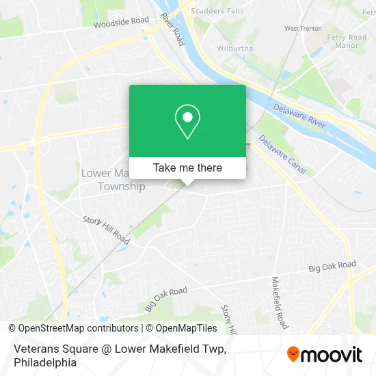 Veterans Square @ Lower Makefield Twp map