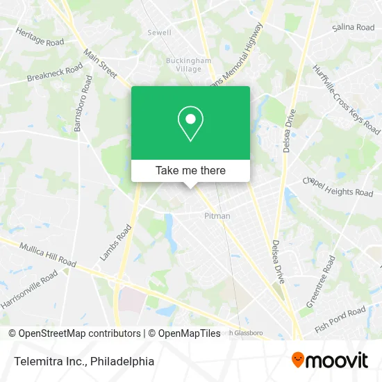 Telemitra Inc. map