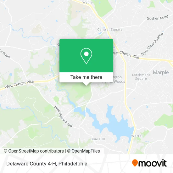 Delaware County 4-H map