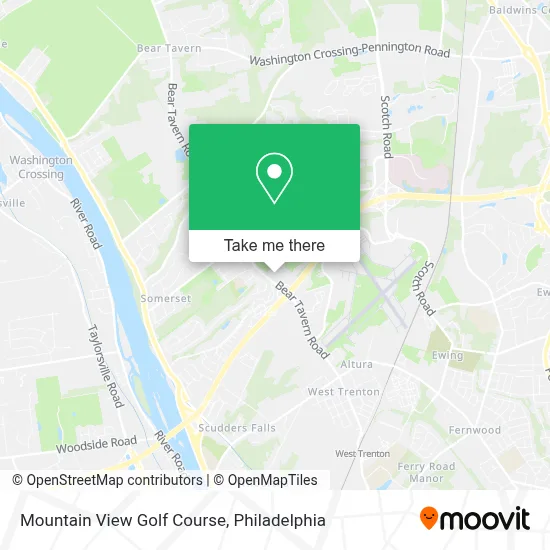 Mountain View Golf Course map