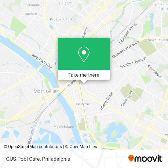 GUS Pool Care map