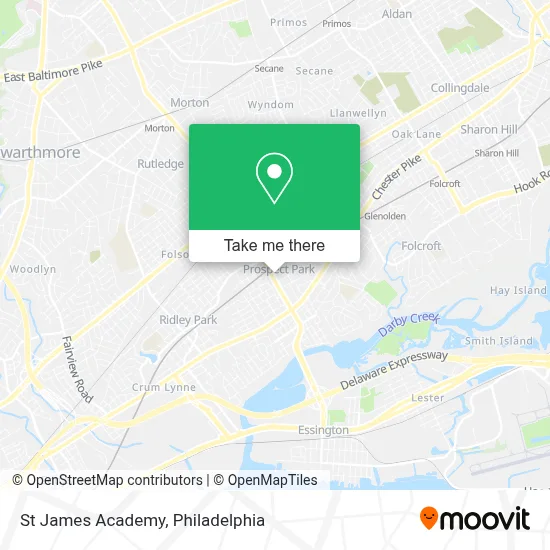 St James Academy map