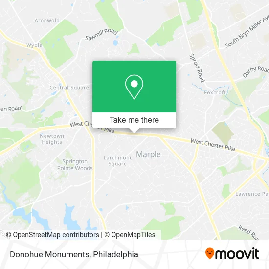Donohue Monuments map
