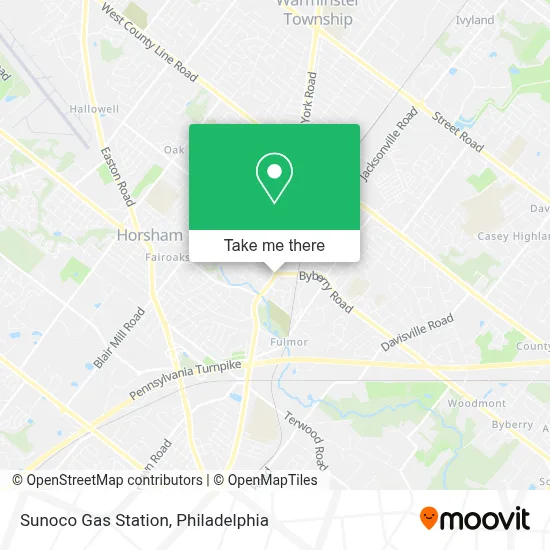 Sunoco Gas Station map