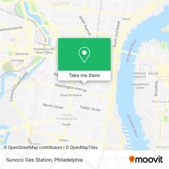 Sunoco Gas Station map