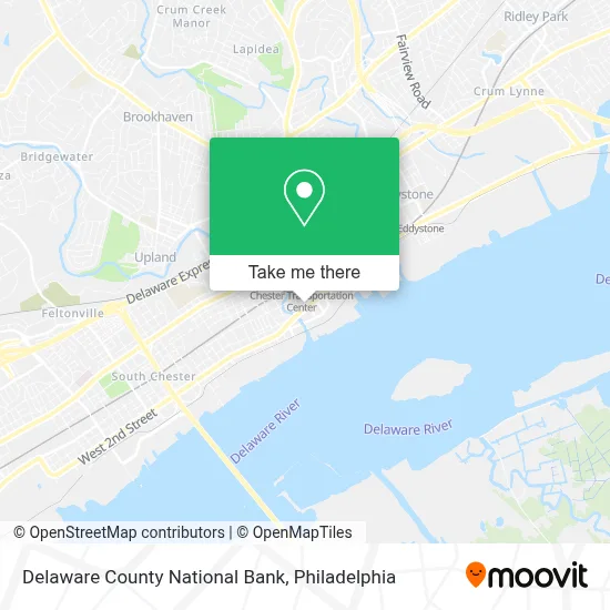 Delaware County National Bank map