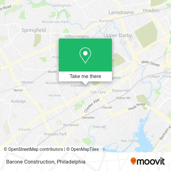 Barone Construction map