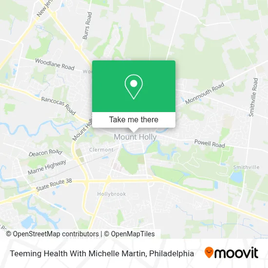 Teeming Health With Michelle Martin map