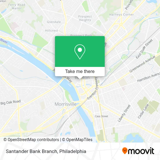Santander Bank Branch map