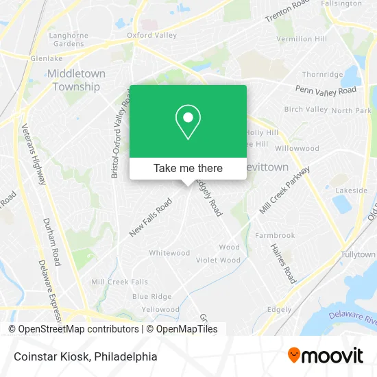 Coinstar Kiosk map
