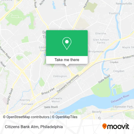 Citizens Bank Atm map