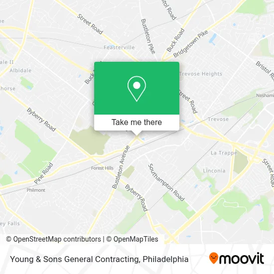 Young & Sons General Contracting map