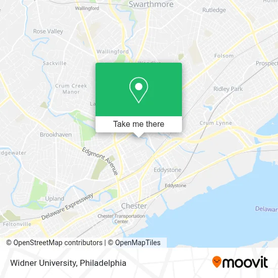 Widner University map