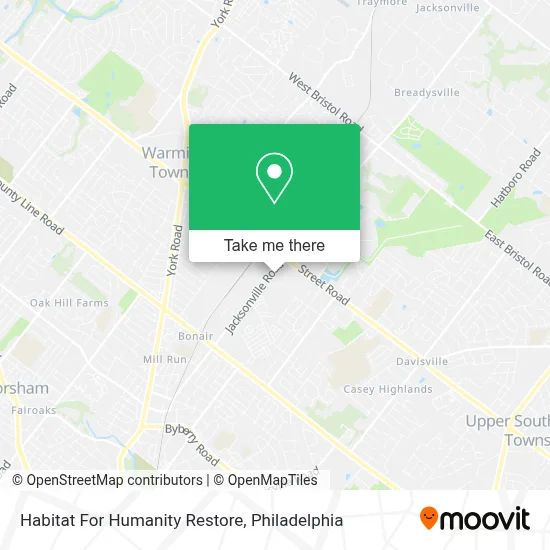 Habitat For Humanity Restore map