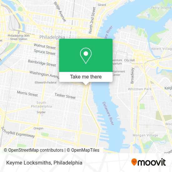 Keyme Locksmiths map