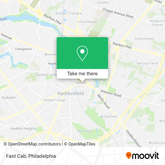 Fast Cab map