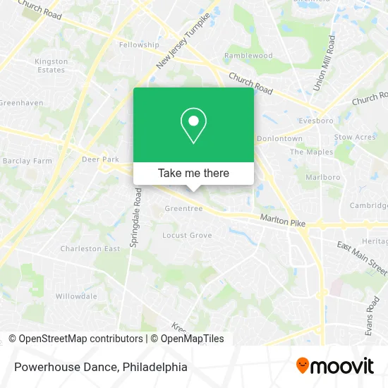 Powerhouse Dance map