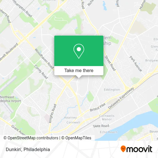 Dunkin' map