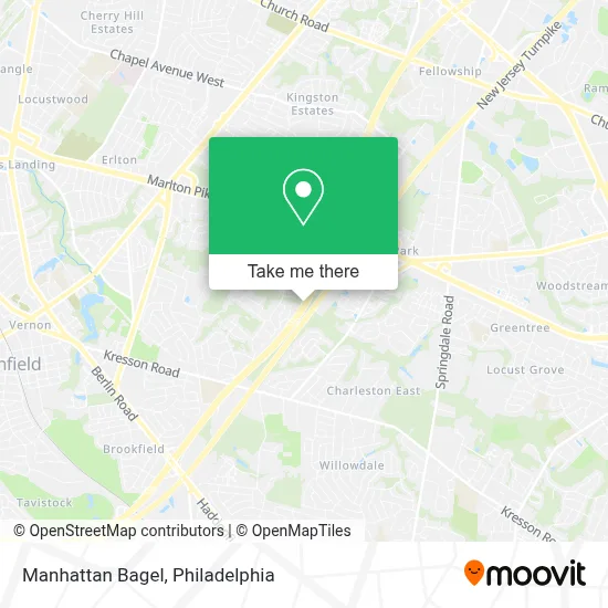 Manhattan Bagel map