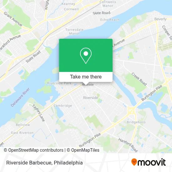 Riverside Barbecue map