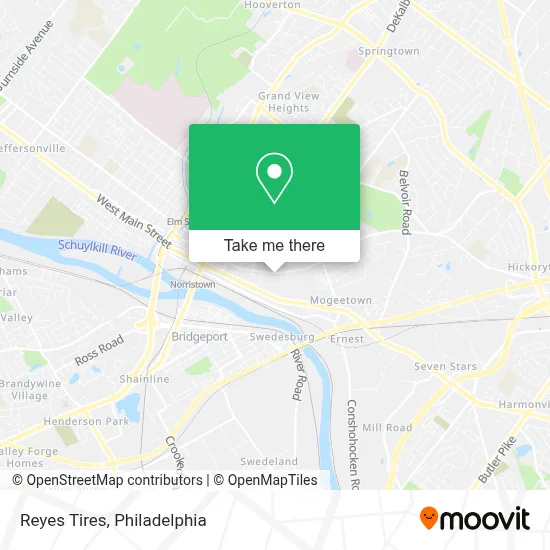 Reyes Tires map