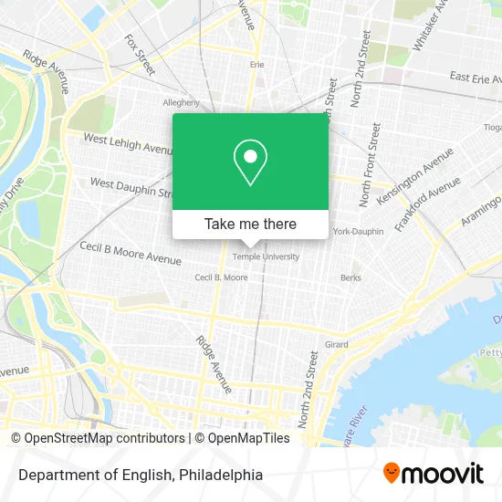 Department Of English map
