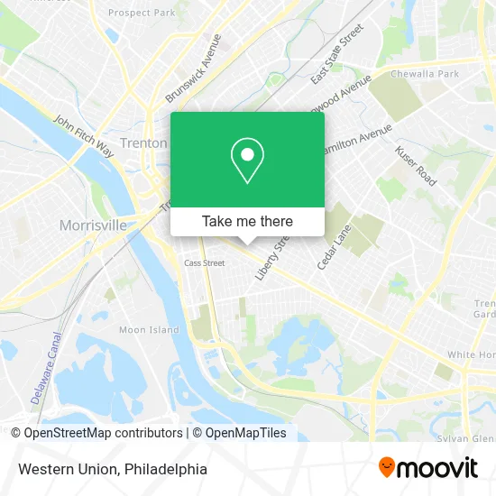 Western Union map